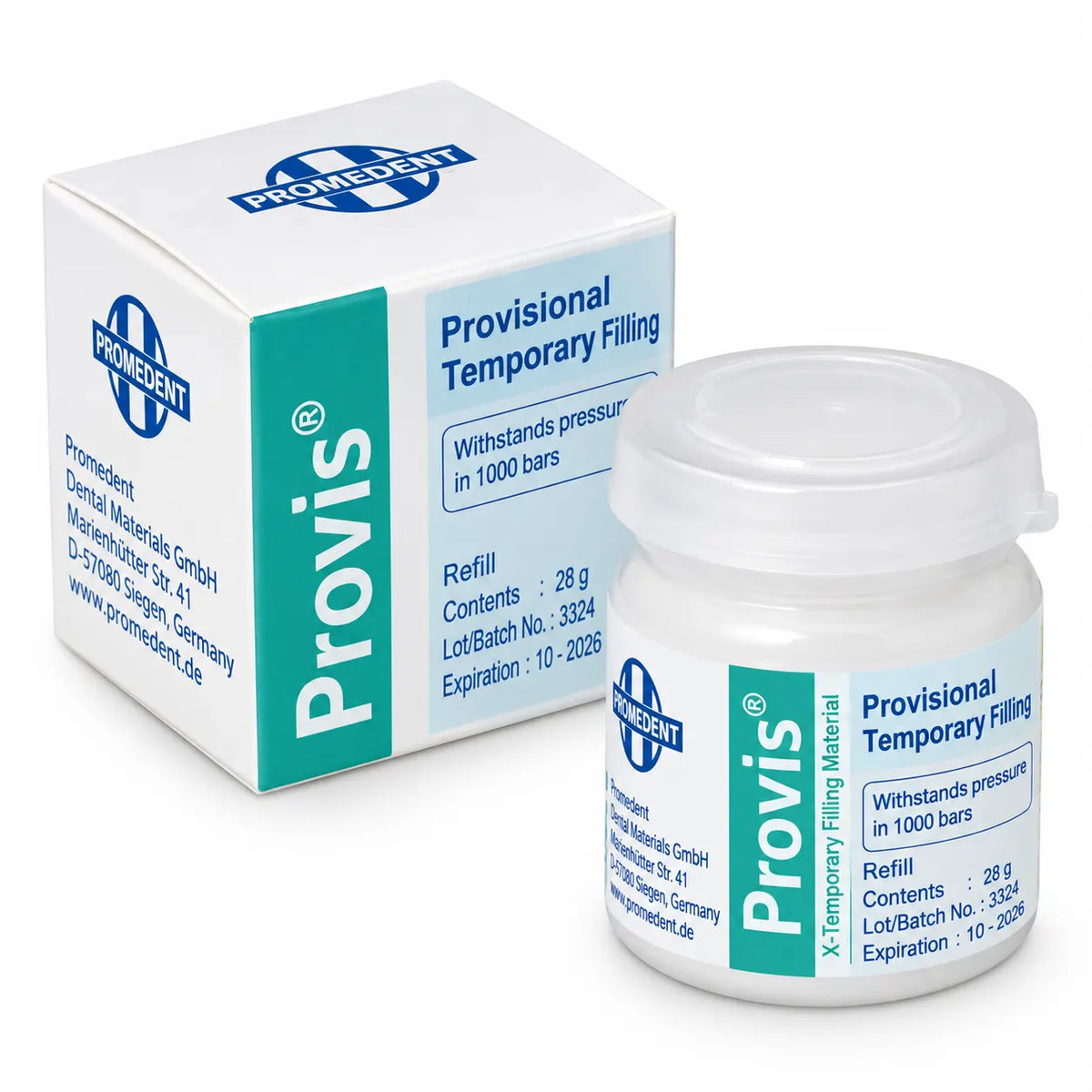 Provis Temporary Filling Material – Zinc Oxide Based Dental Cement