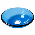 Dental Glass Spittoon Bowl – Blue Dental Chair Cuspidor
