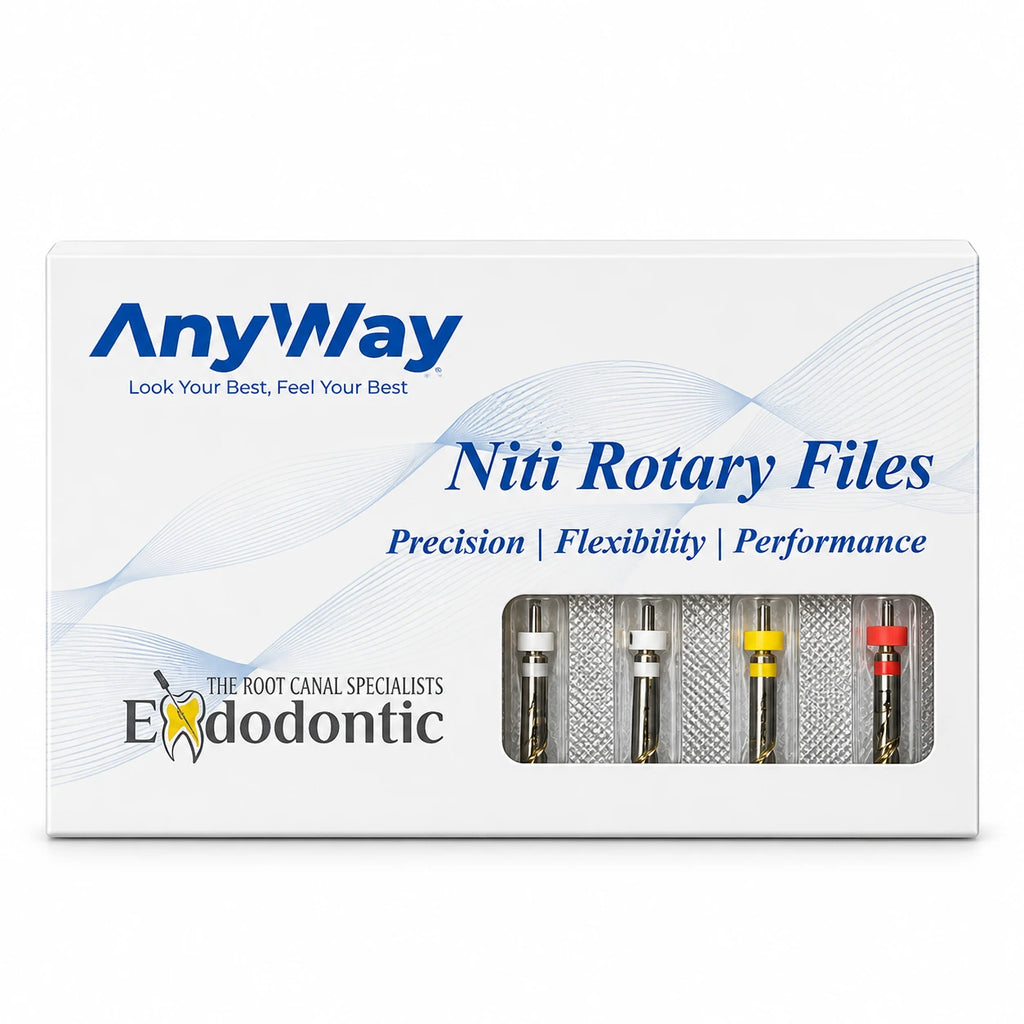 AnyWay NiTi Rotary Files – Dental Endodontic Root Canal Files (21mm & 25mm)