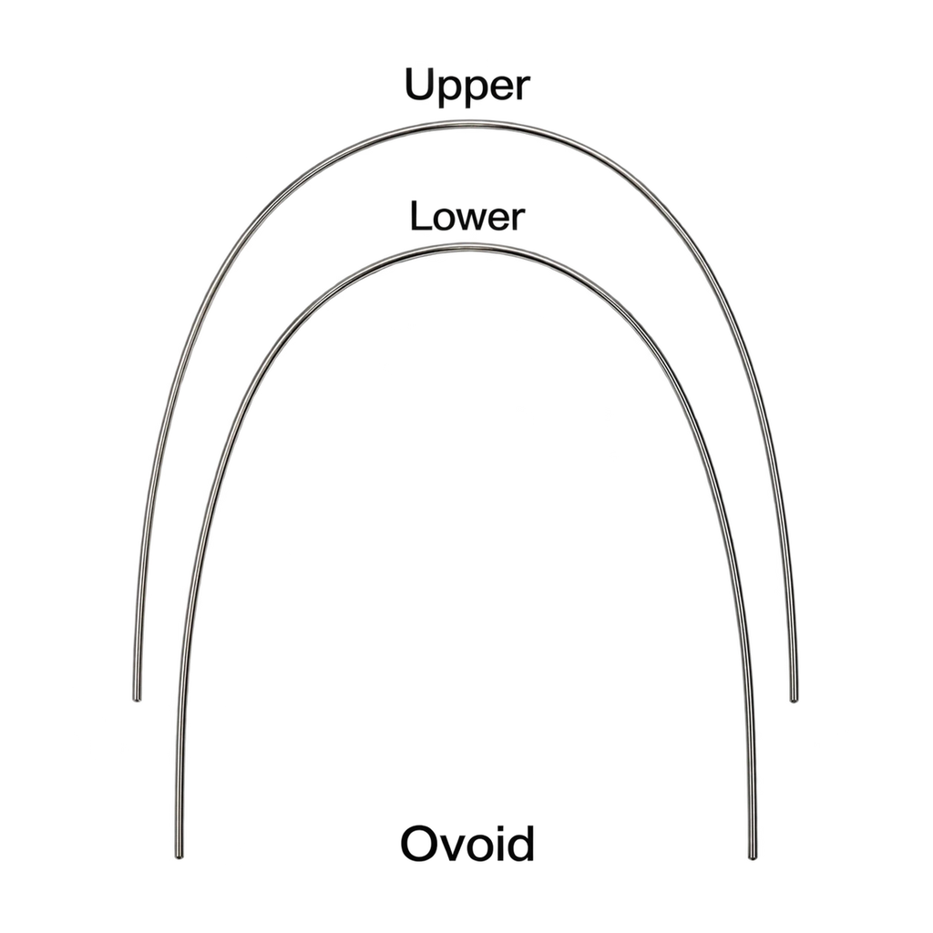 Orthodontic NiTi Arch Wires – Upper & Lower (Multiple Sizes)