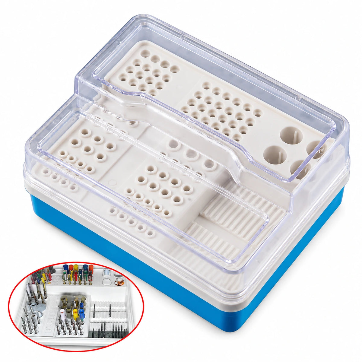 Autoclavable Endodontic Box – Dental Root Canal File Organizer & Sterilization Box