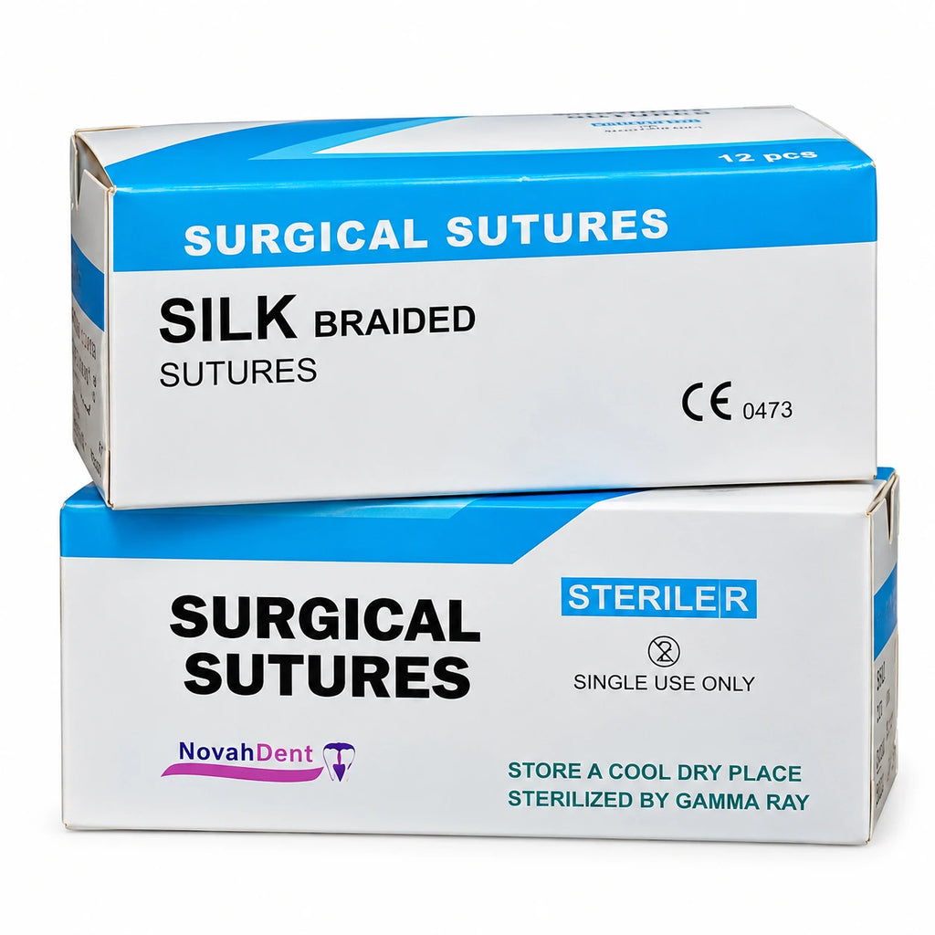 Sterile Braided Silk Surgical Sutures – Non-Absorbable Dental Suture Thread