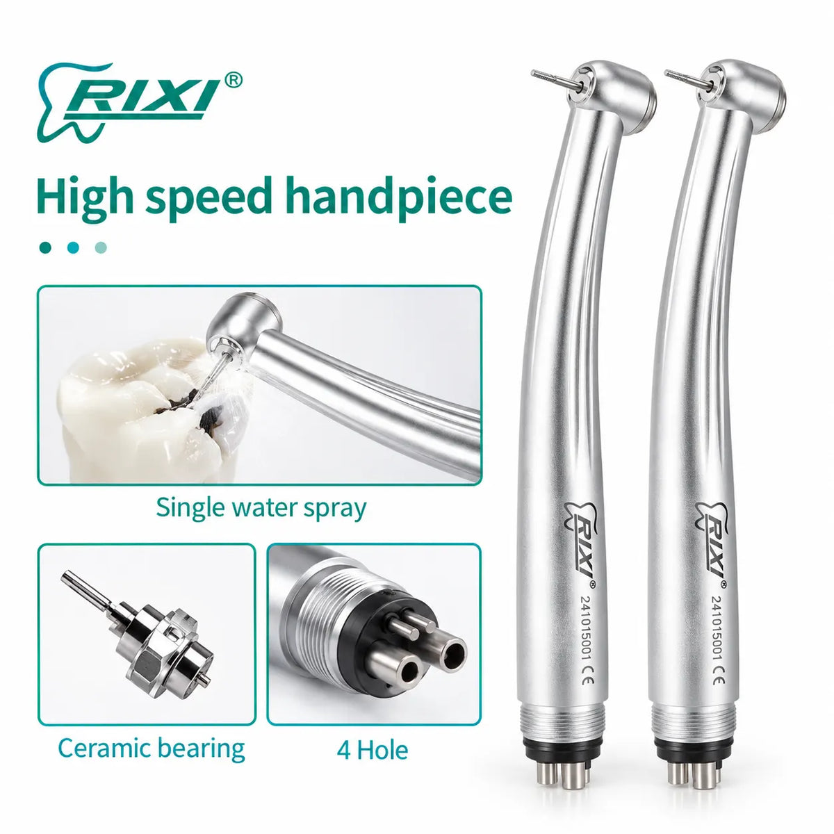 RIXI High-Speed Dental Handpiece – 2-Hole Air Turbine