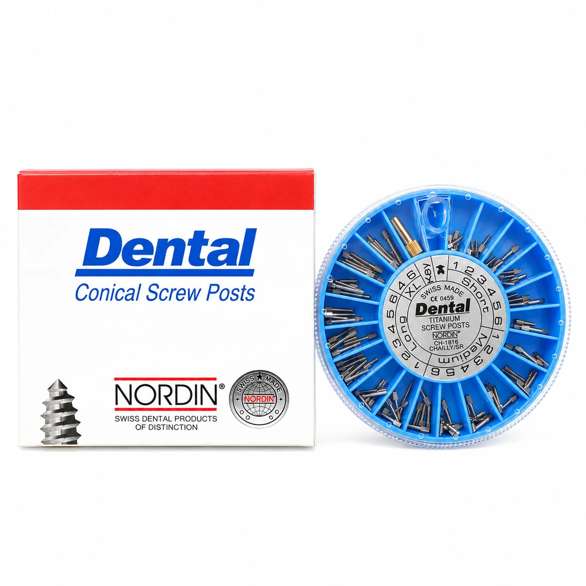 Nordin Dental Conical Screw Posts – Titanium Root Canal Posts