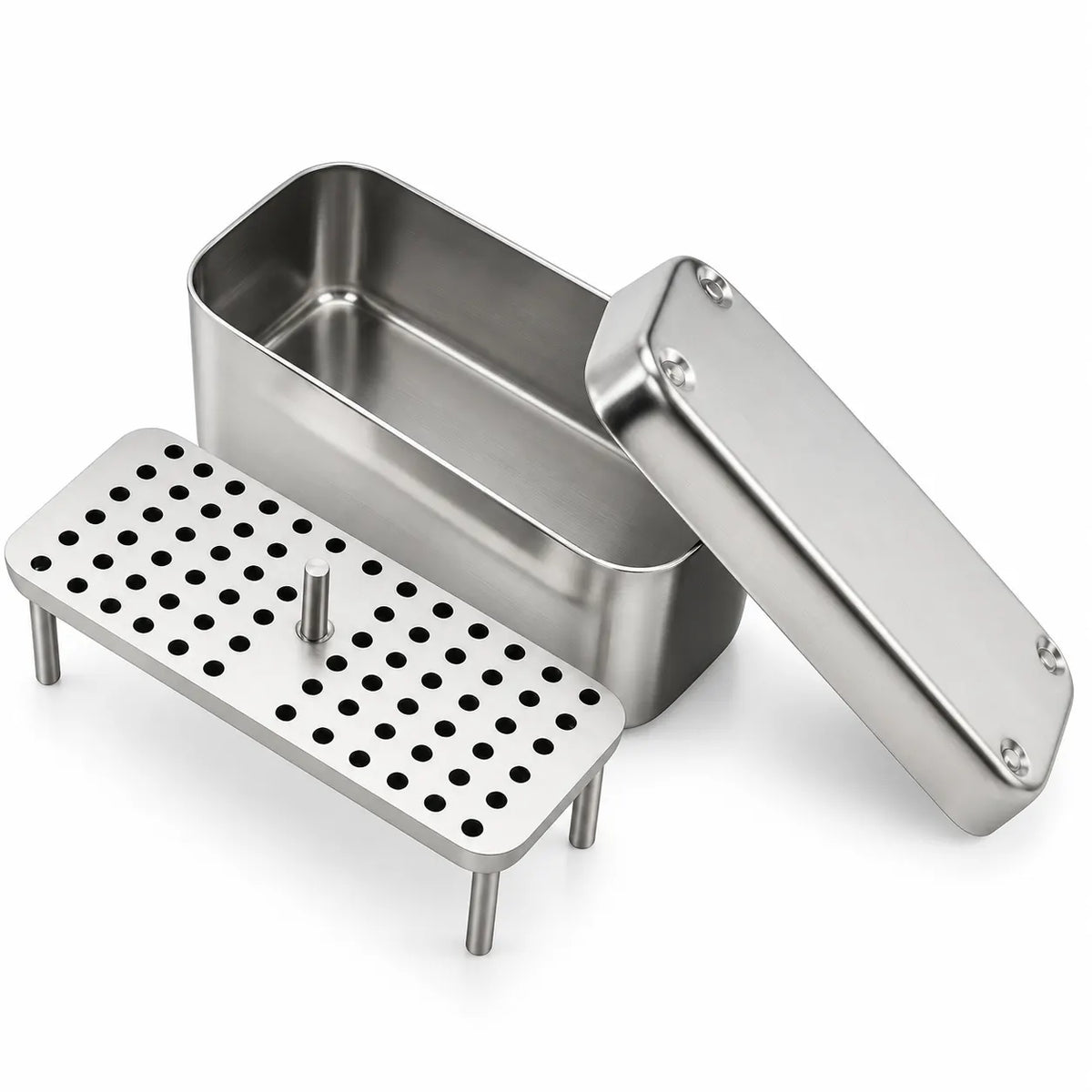 Stainless Steel Dental Endo Box – Bur & Needle Storage