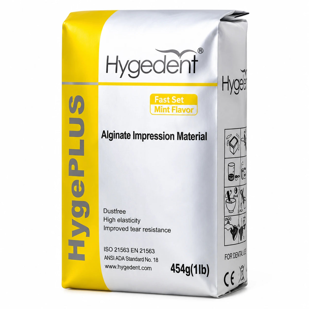 Hygedent Plus Alginate Impression Material – Fast Set Mint Flavour (454g)