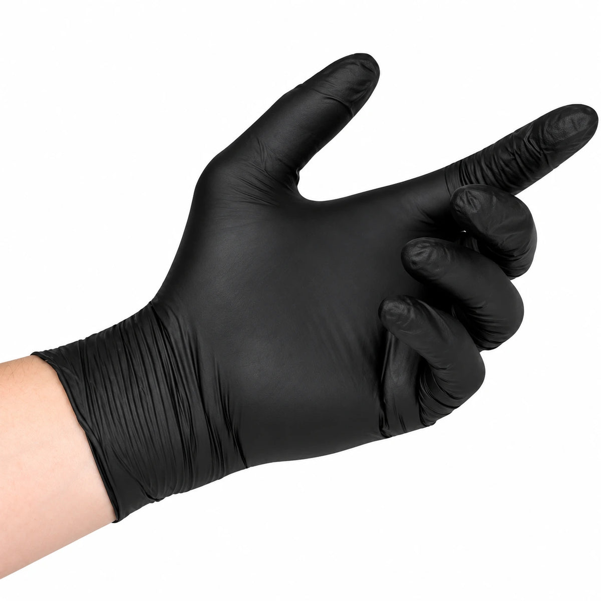 Black Powder-Free Disposable Gloves – 100 Pcs Box