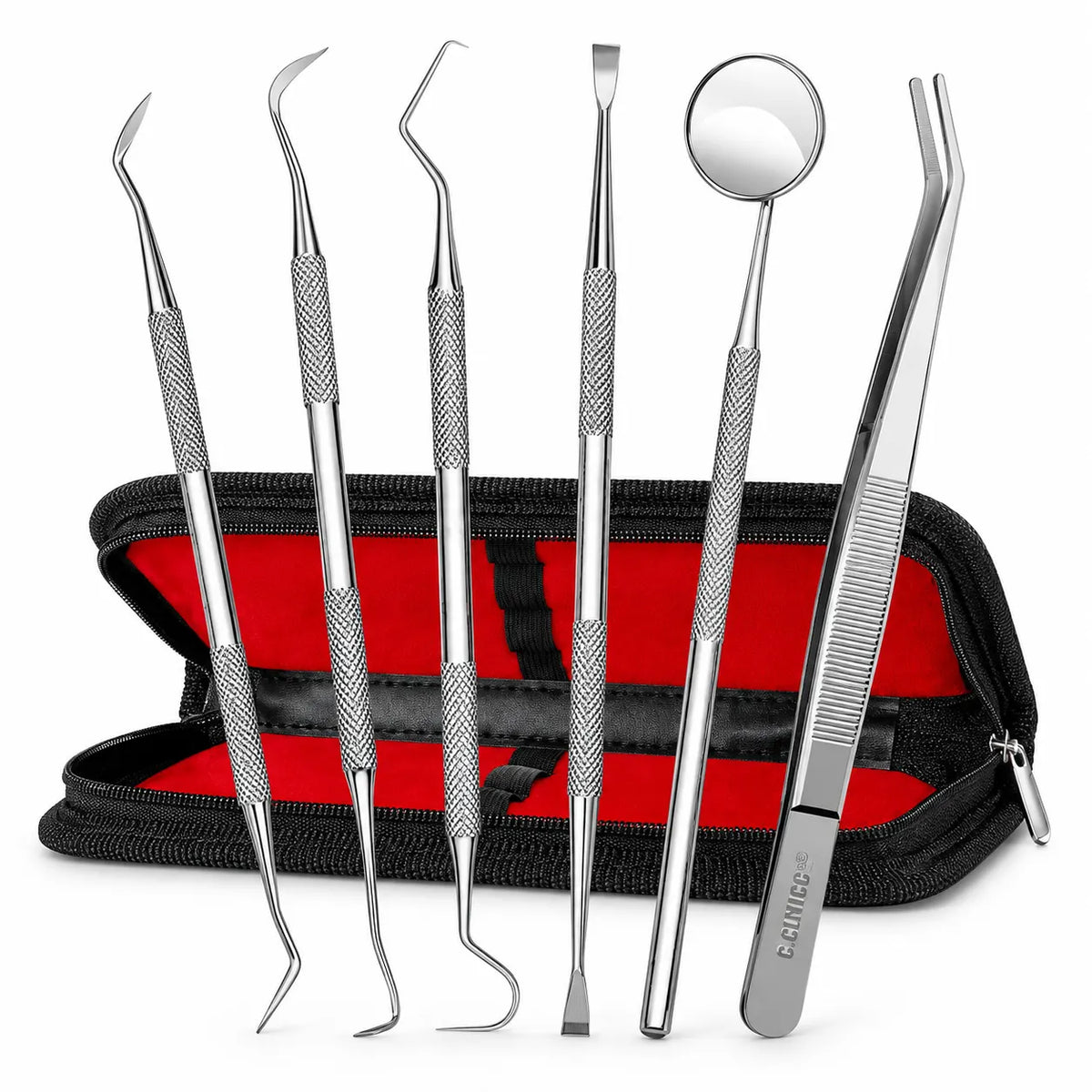 Orthodontic Instrument Kit – 6 Pcs Stainless Steel Dental Set