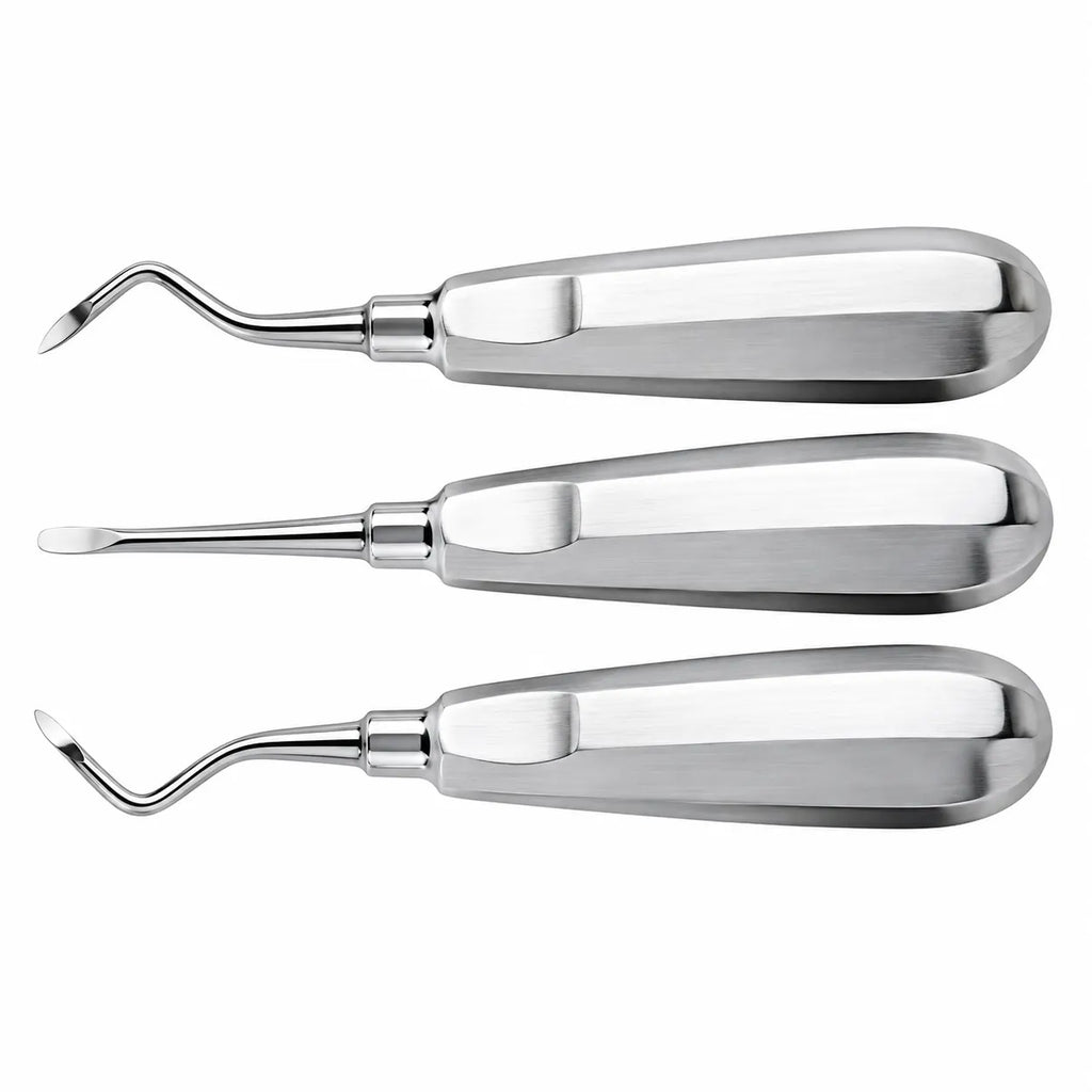 Dental Root Elevator Set – Stainless Steel | 2 Pcs