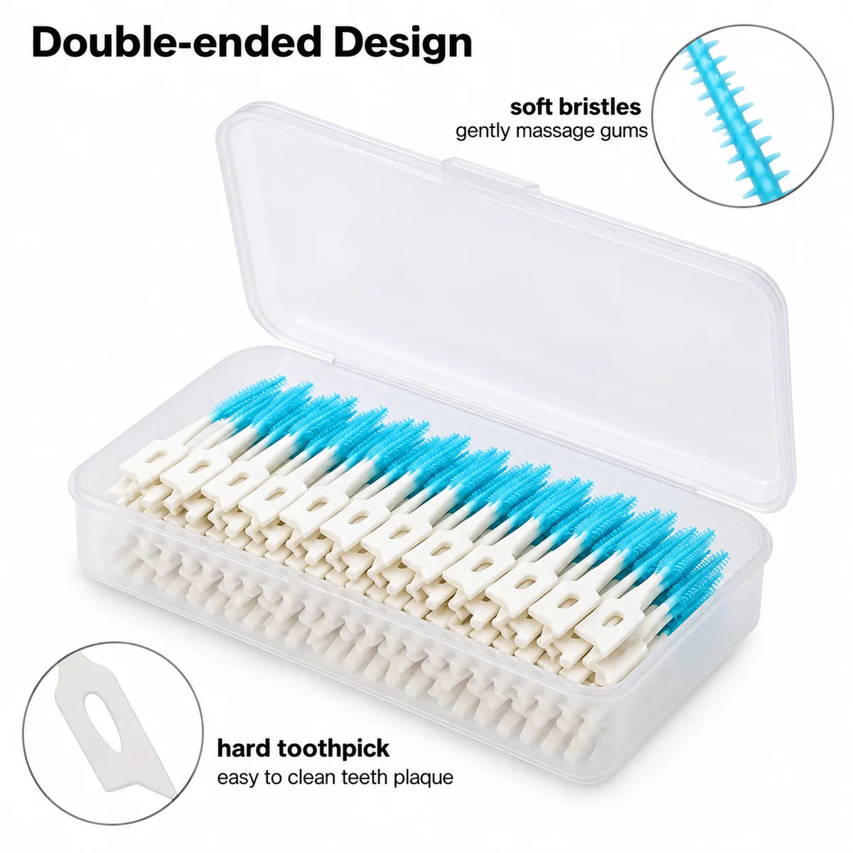 Dental Interdental Brushes – Teeth Cleaning Brushes | 8 Pcs
