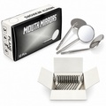 Dental Mouth Mirror Heads – Stainless Steel Plane Mirrors (12 Pcs Box)