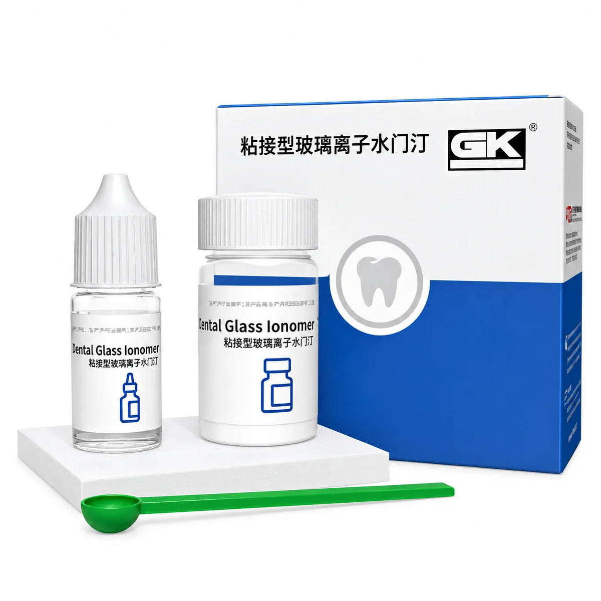 GK Glass Ionomer Cement (GIC) Luting Cement – 8g Powder + 4g Liquid