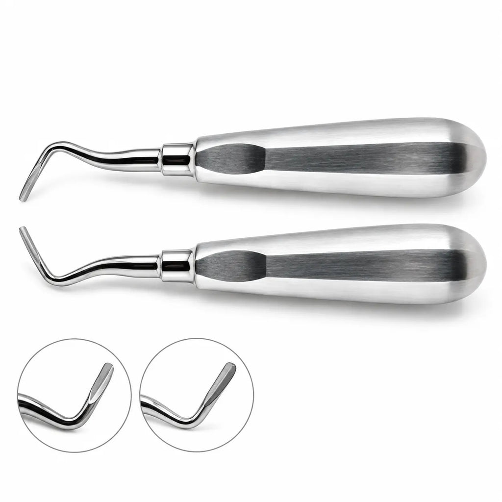 Dental Root Elevator Set – Stainless Steel | 2 Pcs