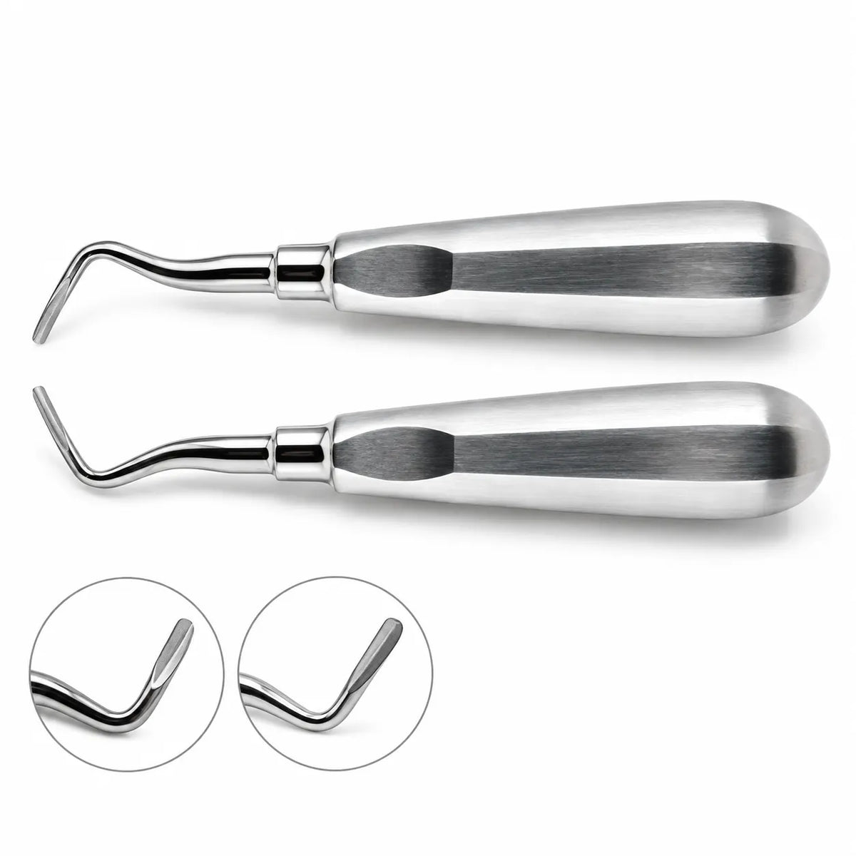 Dental Root Elevator Set – Stainless Steel | 2 Pcs