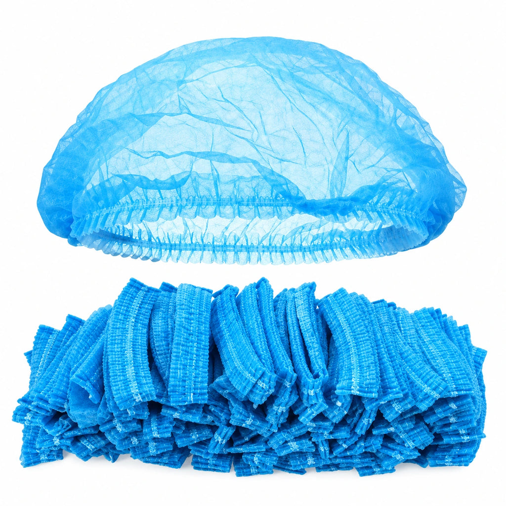 Disposable Bouffant Caps – Blue Medical & Dental Protective Hair Covers