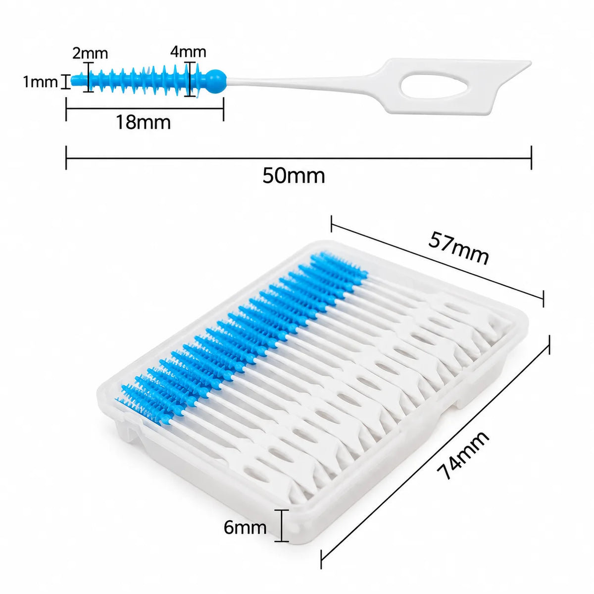 Dental Interdental Brushes – Teeth Cleaning Brushes | 8 Pcs