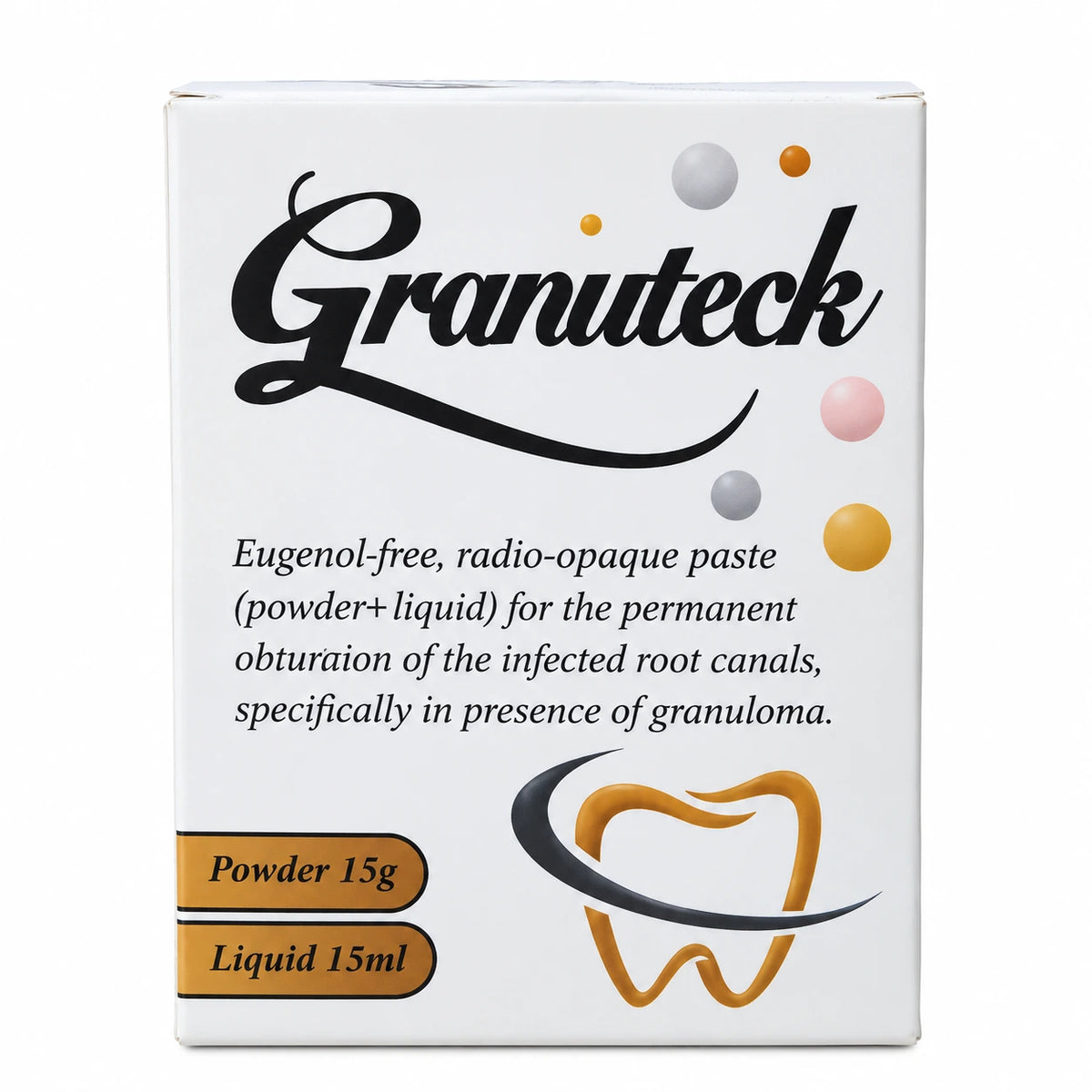 Granuteck Eugenol-Free Root Canal Sealer – Dental Obturation Material (15g + 15ml)