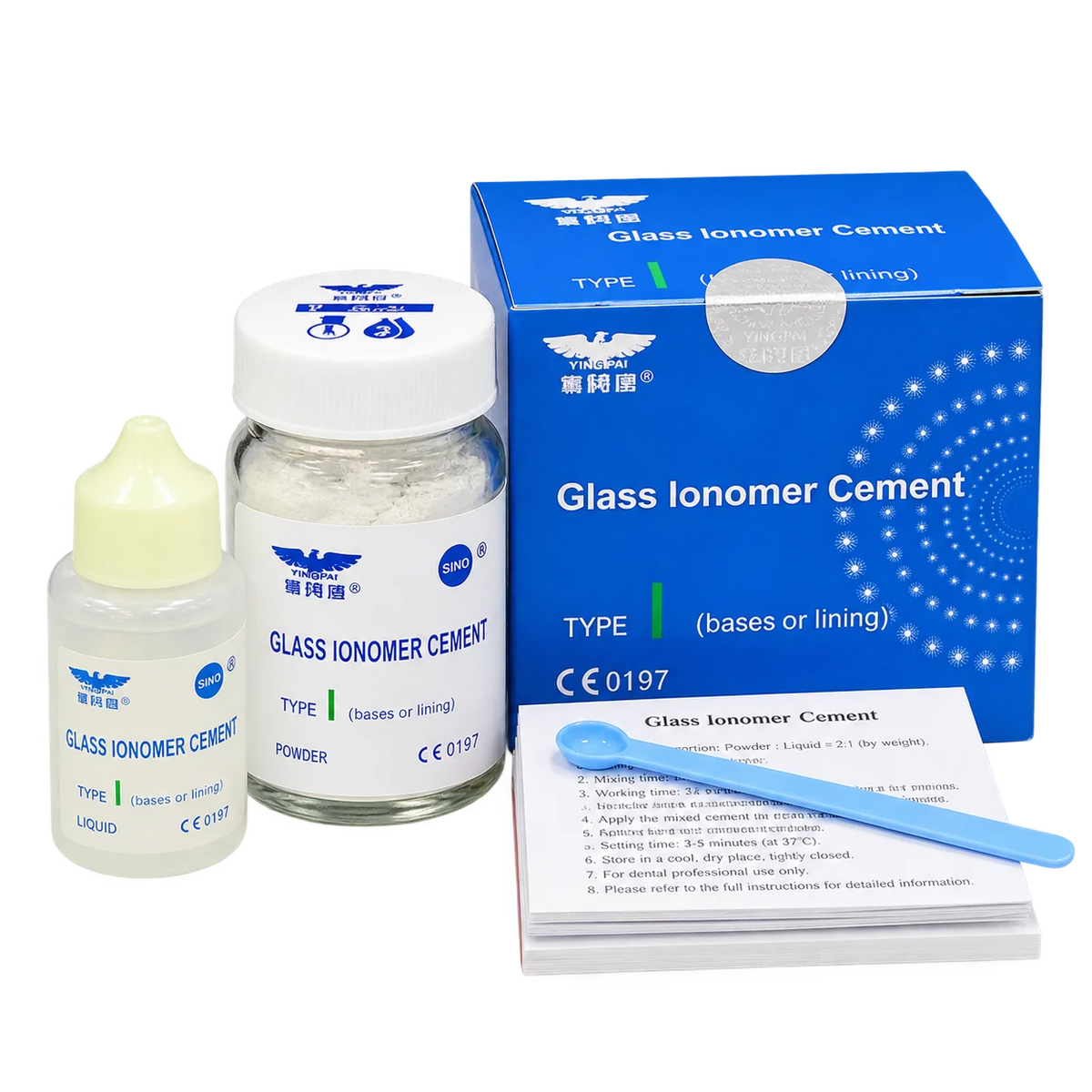 SND Glass Ionomer Cement (GIC) Type 1 – Dental Luting Cement | 35g Powder + 20ml Liquid