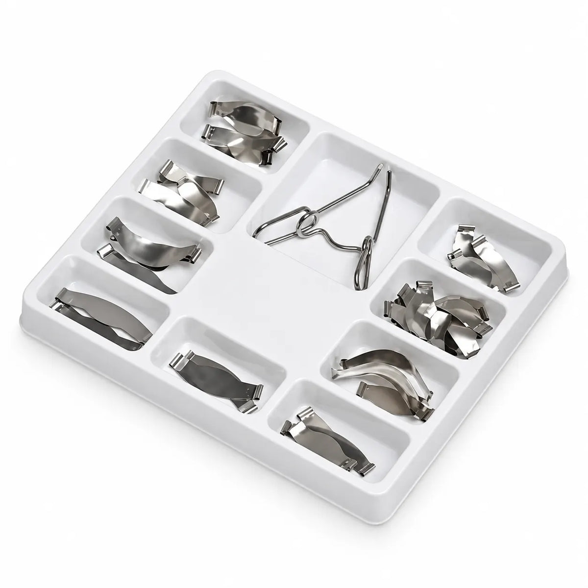 Automatric Sectional Matrix Band Kit – 36 PCS Stainless Steel Dental Matrices with Spring Clip