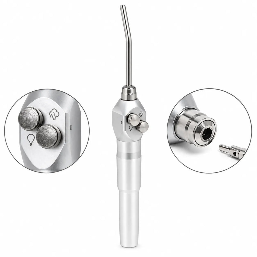 Dental 3-Way Air Water Syringe – 2 Nozzles