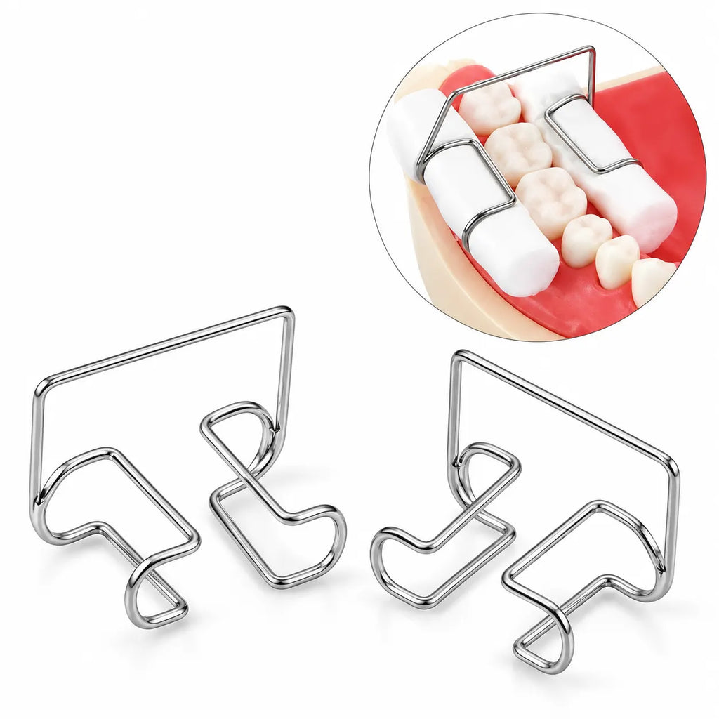 Dental Cotton Roll Holder – Stainless Steel | 4 Pcs