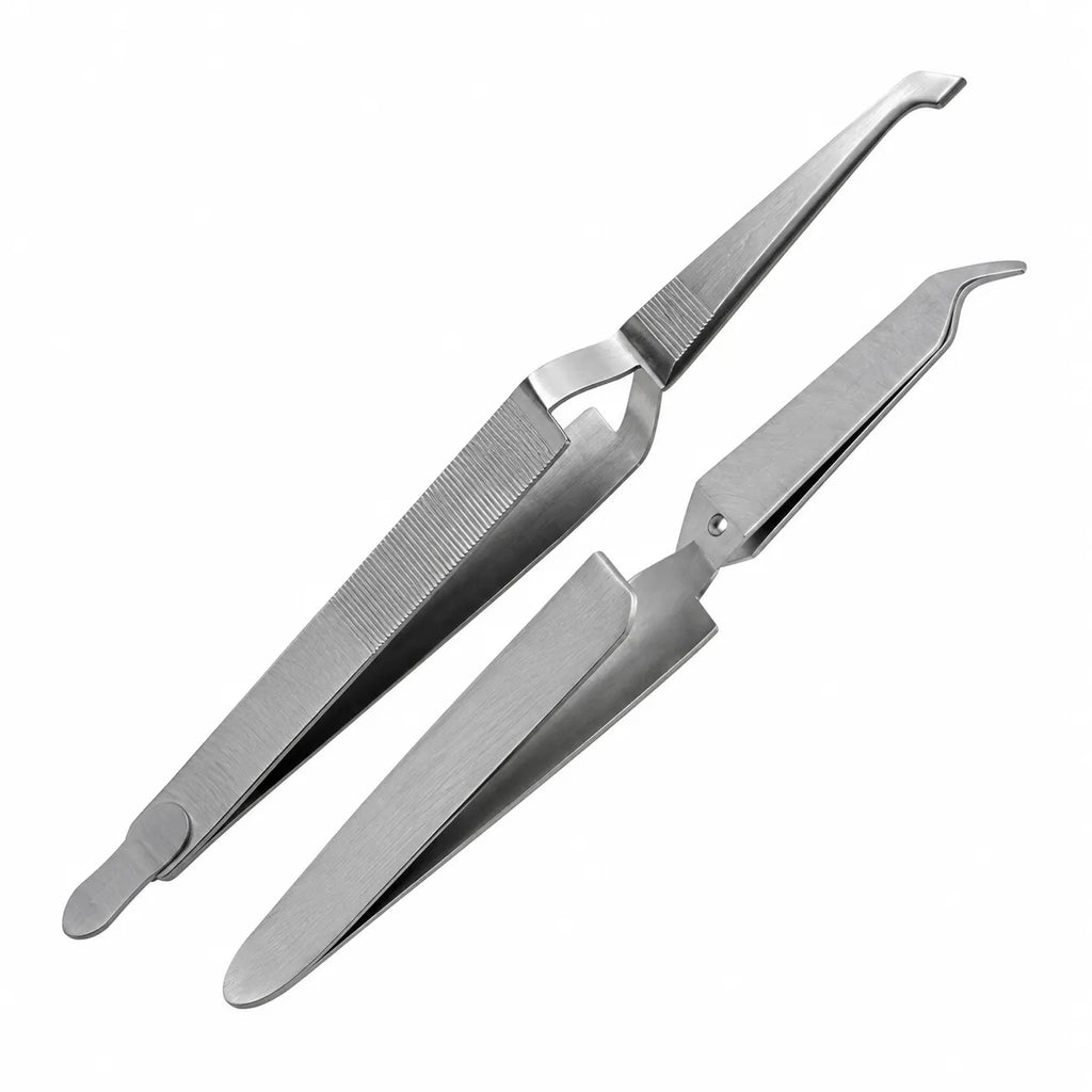 Dental Orthodontic Bracket Holder Tweezers – Stainless Steel