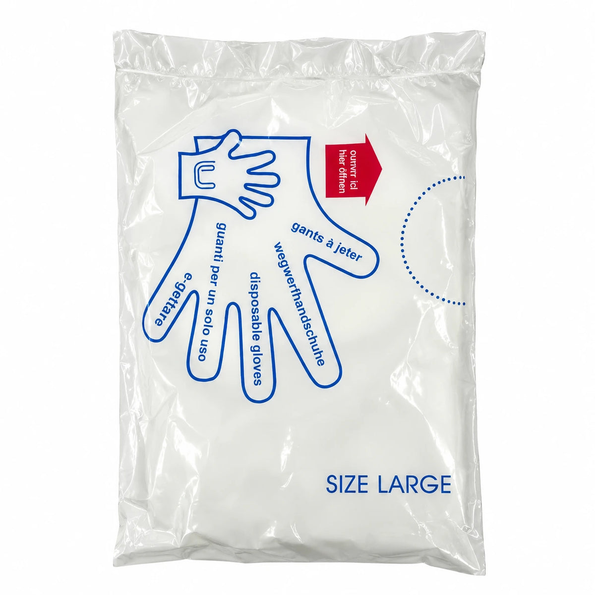 Disposable Plastic PE Gloves – Transparent Protective Gloves (100 Pcs Pack)