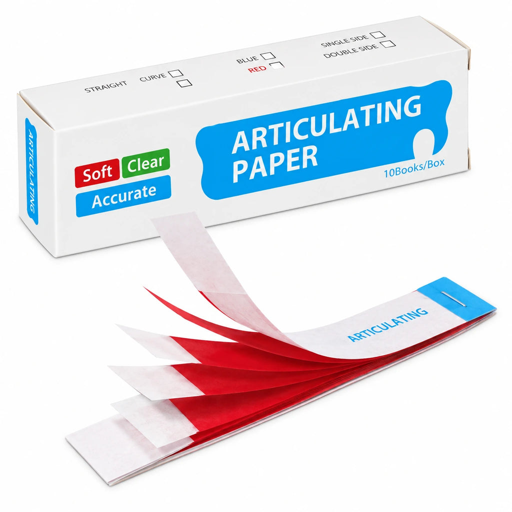 Dental Articulating Bite Paper Large – Red & Blue Occlusion Paper