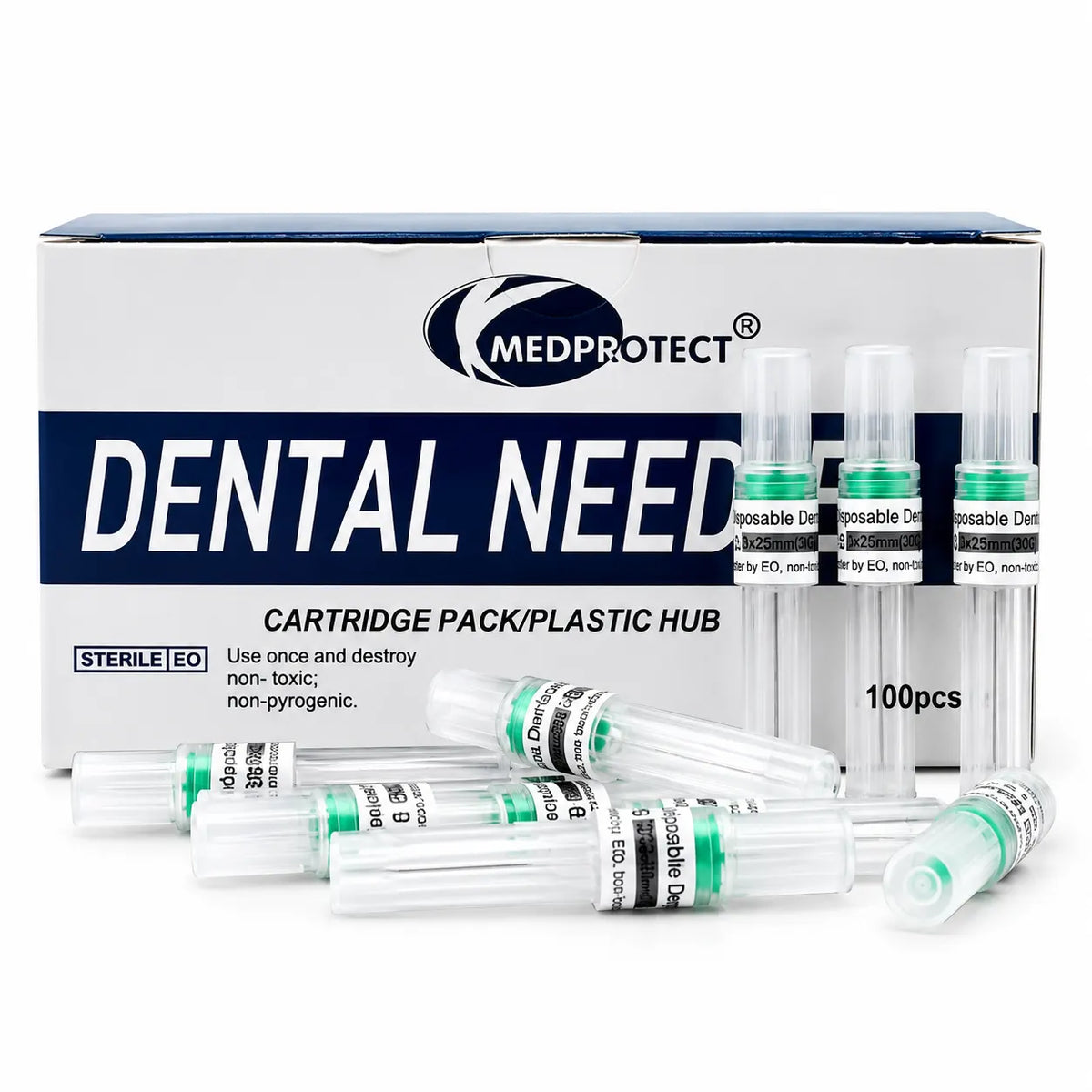 MEDPROTECT Disposable Dental Needles – Sterile Dental Anesthetic Needles