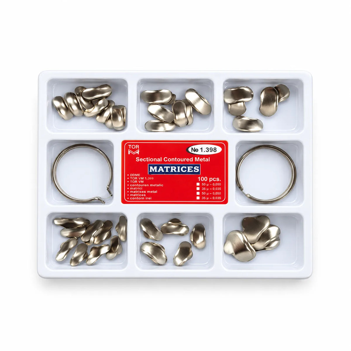 Sectional Matrix Bands Round – Metal Dental Restorative Matrix Bands