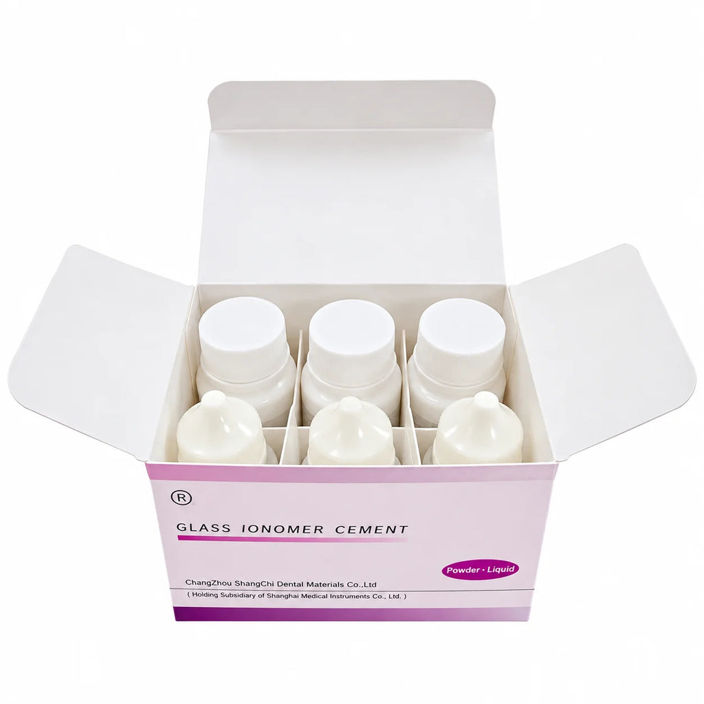 DENTGIST Glass Ionomer Cement (GIC) – 3 Powder + 3 Liquid Bottles