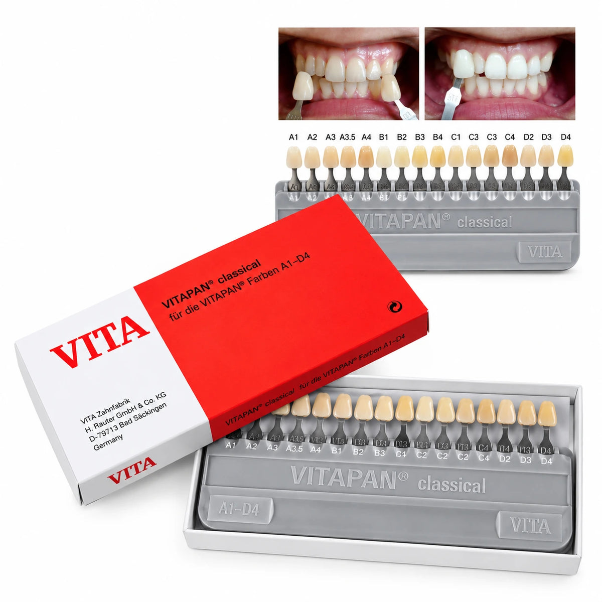 VITA Classical Dental Shade Guide – VITAPAN Tooth Color Matching Guide